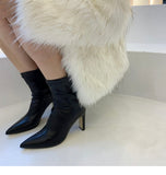 Xajzpa - Ankle High Heels Chelsea Boots Chunky Casual Shoes Winter New Designer Women Party Sexy Pumps Gladiator Goth Snow Bottines