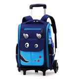 Xajzpa - School Bag Student High Capacity Rolling Backpacks Kids Trolley Wheeled Bag Children Backpack Wheels