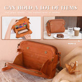 Xajzpa - Three-Layer Leather Crossbody Shoulder & Clutch Bag bags luxury handbags Bali Leather Crossbody Wallet Handbag Purse