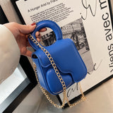 Xajzpa - Heart Design Women Bag Trend Chains Mini Shoulder Crossbody Bag Female Luxuyr Brand Designer Purse And Handbags PU Leather
