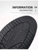 Xajzpa - Man Leather Shoes Spring Male Sneakers Casual Solid Leather Shoe Business Sport Flat Round Toe Light Comfortable Plus Size 38-50