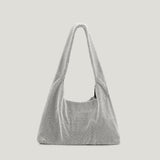Xajzpa - Luxury Diamonds Women Shoulder Bags Designer Crystal Mesh Lady Handbags Luxury Rhinestones Evening Bag Shinny Tote Purse