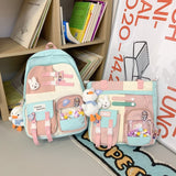 Xajzpa - Fashion Girls Waterproof Bookbag Women Laptop Mochila Student Kawaii Shoulder Bag Backpack Teens Schoolbag Cute Travel Rucksack