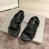 Xajzpa - 2023 Sandals Women New Platform Sandals Summer Women Fashion PU Lightweight Buckle Sandals Platform Heel Sandals Sandalias Mujer