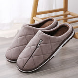 Xajzpa - Size 47-50 Big Size Slippers Autumn Winter Men's Cotton Slippers Extra Large Size Home Cotton Shoes Warm Men Slippers Shoes