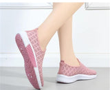 Xajzpa - New Summer Korean Breathable Mesh Comfortable Women Shoes Hollow Casual Walking Sneakers Flats Ladies Solid Shoes