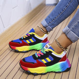 Xajzpa - Casual Patchwork Round Comfortable Sport Shoes