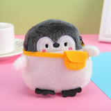 Xajzpa - Cute Penguin Doll Keys Keychain Girls Cartoon Car Keyring Kawaii Women Bag Accessories Creative Cartoon Plush Doll Keychain