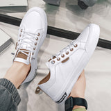 Xajzpa - Fall Men Sneakers Casual Tennis Shoes Lightweight Breathable Spring Men Shoes Flat Male Sneakers White Business Tênis Masculino