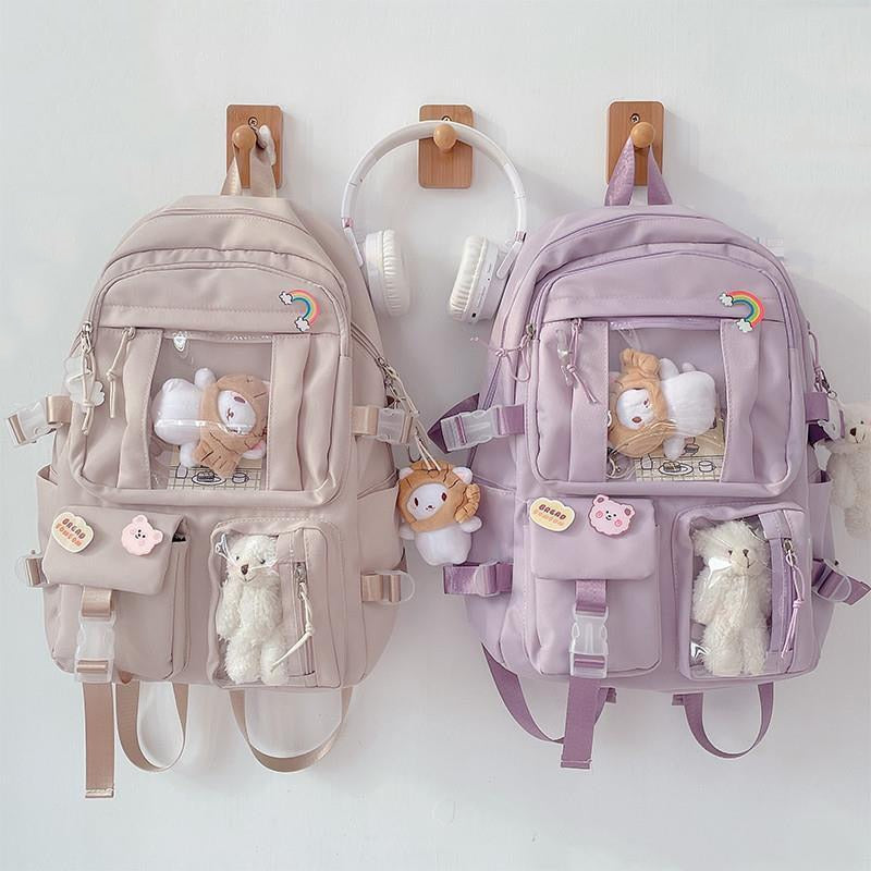 New Multifunctional Shoulder Backpack Straw Bag Fashion Woven Hollow Out  Back Pack Beach Casual Female Travel Girl Bookbags
