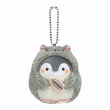 Xajzpa - Cute Penguin Doll Keys Keychain Girls Cartoon Car Keyring Kawaii Women Bag Accessories Creative Cartoon Plush Doll Keychain