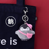 Xajzpa - Cute Penguin Doll Keys Keychain Girls Cartoon Car Keyring Kawaii Women Bag Accessories Creative Cartoon Plush Doll Keychain