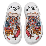 Xajzpa - Summer slippers men's word slippers men's 2023 new outdoor beach shoes Chinese wind trend non-slip flip-flops leisure slippers