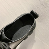 Xajzpa - New Women Loafers Classic Platform Chunky Heel Black Ladies Pumps Female Mary Jane Derby Lolita Sweet Round Toe College Shoes