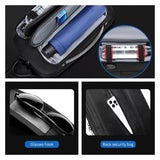 Xajzpa - Men's Multifunction Shoulder Bag USB Crossbody Sling Chest Bags Waterproof Travel Backpack Messenger Pack For Male Women Female