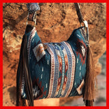 Xajzpa - High Quality Design Women Shoulder Bag Fashion Personality Model Bag Retro Handwoven Tassel Cotton Linen Handbag