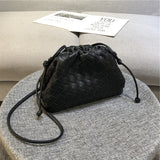 Xajzpa - Luxury Ladies Shoulder Bag High Quality Woven Cloud Bag Designer Messenger Bag Ladies Clutch Small Wallet