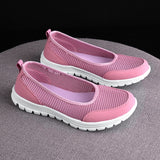 Xajzpa - Women's Vulcanized Shoes Fashion Light Breathable Mesh Walking Flat Shoes Women Casual Sneakers Tenis Feminino Female Shoes