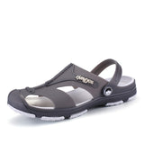Xajzpa - Summer Men's Slippers 8 Slip-On Garden Shoes Breathable Man Sandals Plus Size Male Beach Shoes Flip Flops Quick Dry