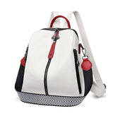 Xajzpa - Fashion Backpack Women Soft Leather Backpack Female White High Quality Travel Back Pack School Backpacks for Girls Sac A Dos Hot