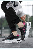 Xajzpa - Women Chunky Sneakers White Vulcanize Shoes Plus Size 35-43 Female Platform Running Sneakers Ladies Black Casual Shoes