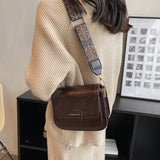 Xajzpa - Fashion Brand Women's Small Crossbody Bag Lightweight PU Leather Messenger Bag Flap Handbag Purse Vintage Travel Bag for Female