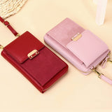 Xajzpa - Women's Messenger Bag Shoulder Mobile Phone Bags Small PU Leather Crossbody Wallet Ladies Card Holder Coin Purse Female
