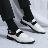 Xajzpa - Patent Leather Fashion Leather Elegant Party Shoes Men Loafers Mens Prom Dress Mules Social Designer Summer Breathable Sandals