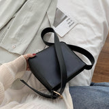 Xajzpa - Vintage PU Leather Bucket Bags for Women Trending Designer Crossbody Shoulder Bags Handbags Women's Hand Bag Sac