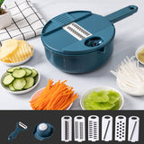 Xajzpa - 12pcs Vegetable Cutter Grater for Vegetables Slicers Shredders Multi Slicer Peeler Carrot Fruit Gadgets Vegetable Cutting Tools