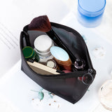 Xajzpa - 1PCS Women&#39;s Cosmetic Bag Travel Neceser Black Toiletry Kit Transparent Makeup Organizer Washing Pouch Small Large Make Up Bag