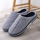 Xajzpa - Size 47-50 Big Size Slippers Autumn Winter Men's Cotton Slippers Extra Large Size Home Cotton Shoes Warm Men Slippers Shoes