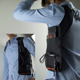 Xajzpa - Thin Nylon Chest Bag for Men iPad Pocket Belt Man Black Tactical Sling Phone Bag Wallet Purses Holster Personal Men's Bags