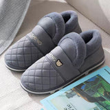 Xajzpa - Coslony Mens House Slippers Winter Shoes Women Home Slippers Indoor Warm Soft Sole Male Felt Slipper Moccasin Room Footwear