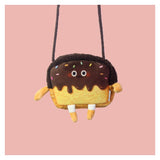 Xajzpa - Creative Bread Toast Plush Shoulder Bag Girls Coin Purse Card Holder Female Casual Cute Cartoon Handbags Storage Crossbody Tote