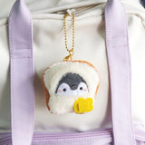 Xajzpa - Cute Penguin Doll Keys Keychain Girls Cartoon Car Keyring Kawaii Women Bag Accessories Creative Cartoon Plush Doll Keychain