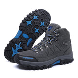 Xajzpa Winter Men's Hiking Shoes Waterproof Outdoor Men Boots Trekking Sport High Top Mountain Climbing Fishing Sneaker Men