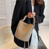 Xajzpa - Large capacity hand bag new fashion women&#39;s bag high-grade sense one shoulder bag versatile bucket bag crossbody bag