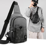 Xajzpa - Men Cross Body Shoulder Backpack Sling Chest Bag Outdoor Sports Travel Waterproof Nylon Male Crossbody Side Messenger Bag