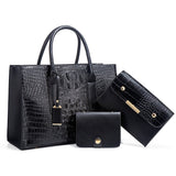 Xajzpa - Alligator Leather Luxury Handbag Women Bags Designer Brand Clutch Purse Female Tote Bag Ladies Shoulder Crossbody Bolsa Sac