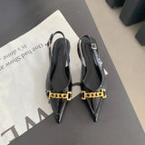 Xajzpa - Patent Leather Ballet Flats Pointed Toe Korean Shoes Casual Female Sneakers Shallow Mouth Ladies' Footwear Comfortable New