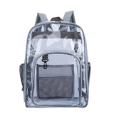 Xajzpa - Transparent PVC Set Bag Waterproof Backpack Unisex Large Capacity Backpack Solid Clear Backpack Couple Fashion Bagback Designer