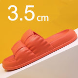 Xajzpa Home Soft Sole Cloud Slippers Women Non Slip Platform Bathroom slides Woman Summer Thick Bottom Sandals Flip Flops