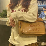 Xajzpa - Retro American Style Ita Bag Transparent Women Bag Shoulder Bags  Baseball Crossbody Bags Handbags Coin Purses High Capacity