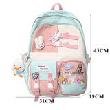 Xajzpa - Fashion Girls Waterproof Bookbag Women Laptop Mochila Student Kawaii Shoulder Bag Backpack Teens Schoolbag Cute Travel Rucksack