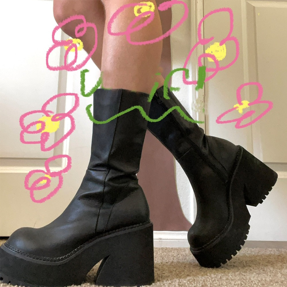 Xajzpa - Women's Open Toe Ankle Boots Fashion Flat Booties Zip Up