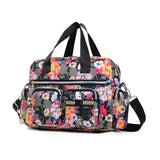 Xajzpa - Ladies Messenger Bag Casual Handbag Shoulder Large Capacity Waterproof Tote Bag Flower Printed Bags Outdoor Picnic Bag For Women