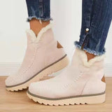 Xajzpa - Winter Boots with Plush for Women New In Anti Slip Platform Boots Comfortable Woman Wedges Warm Shoes Fur Snow Ankle Boots