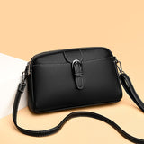 Xajzpa - 2023 New Summer Small One-Shoulder PU Messenger Bag Women's Round Mobile Phone Bag Messenger Bag Coin Purse