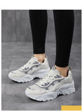 Xajzpa - Sneakers Women Vulcanize Shoes New Female Black White Platform Thick Sole Running Casual Ladies Shoes Tenis Feminino